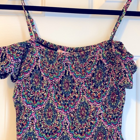 🌺 2 for $23🌺 NWOT-Jewel Toned Mini Sun Dress-adjustable straps & OTS sleeves - Picture 3 of 12